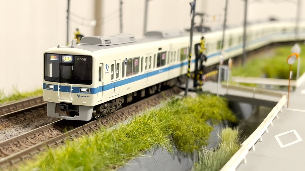 【鉄道模型】小田急 8000形（更新車・白ライト）  Nゲージ走行動画