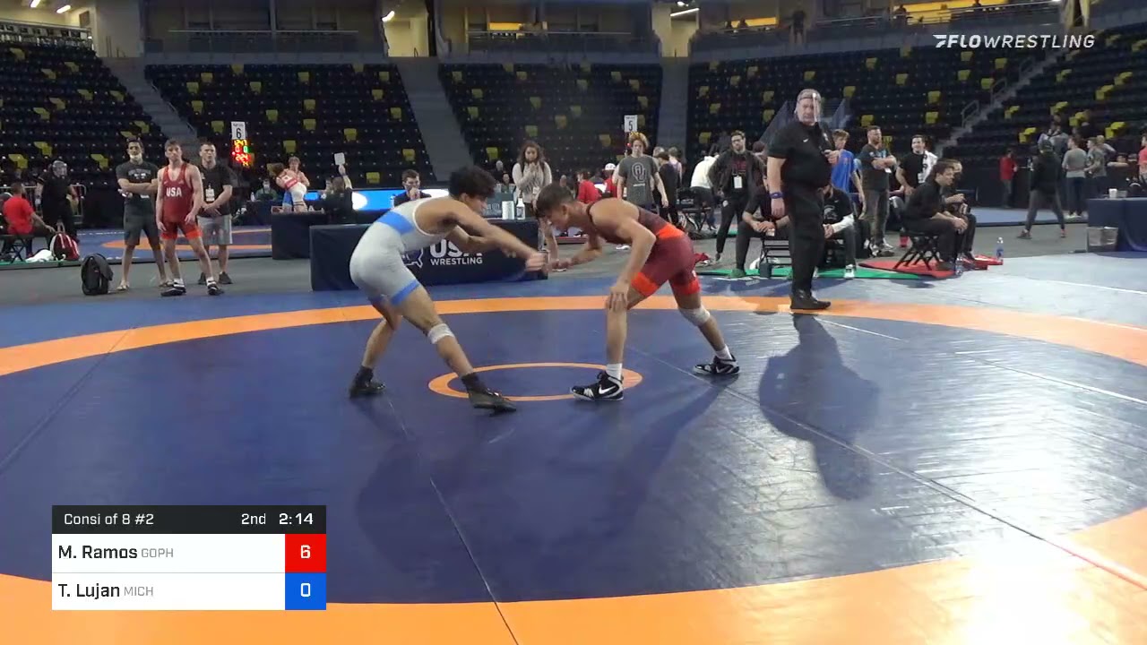 57 Kg Consolation - Matthew Ramos, Gopher Wrestling Club - RTC Vs Tristan Lujan, Michigan Wrestlin