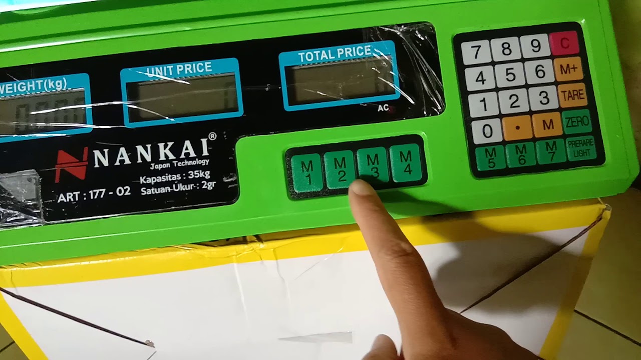 Cara setting dan menyimpan harga untuk timbangan digital nankai art 177-02
