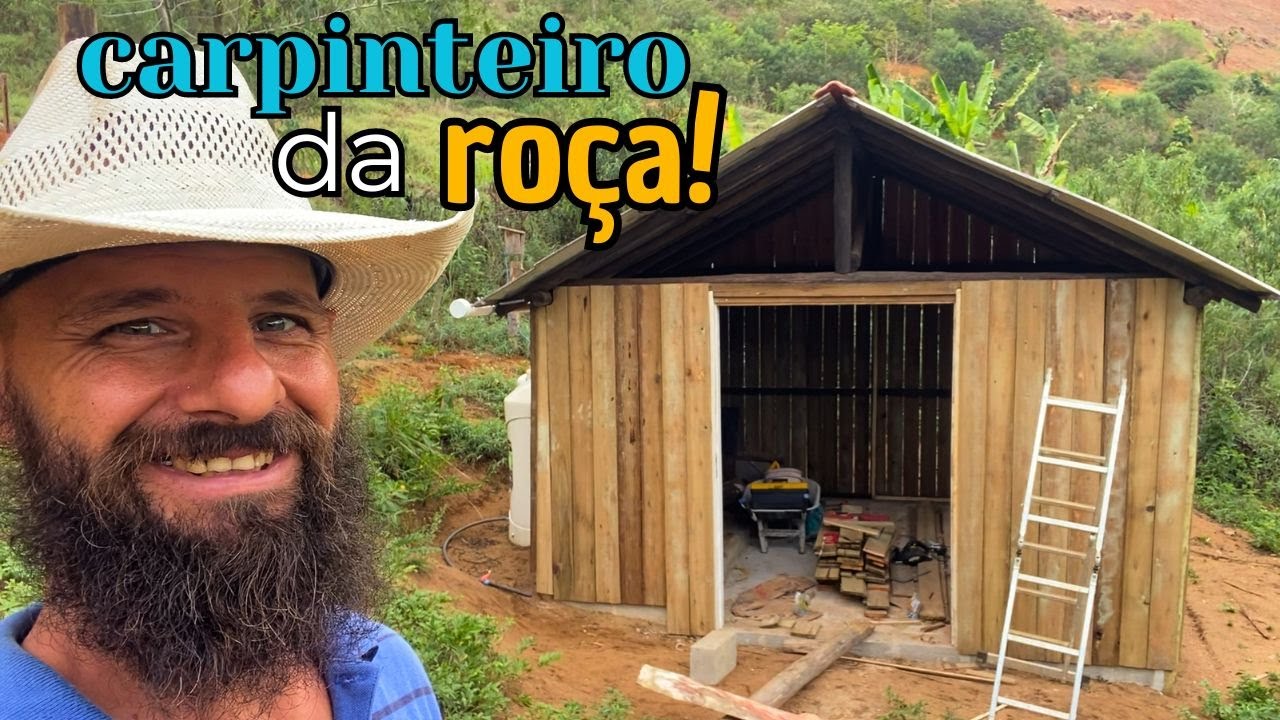 Última parede do galpão rústico pronta!