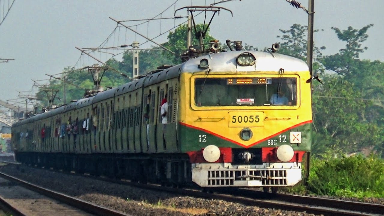 Old and gorgeous Green EMU Local Train