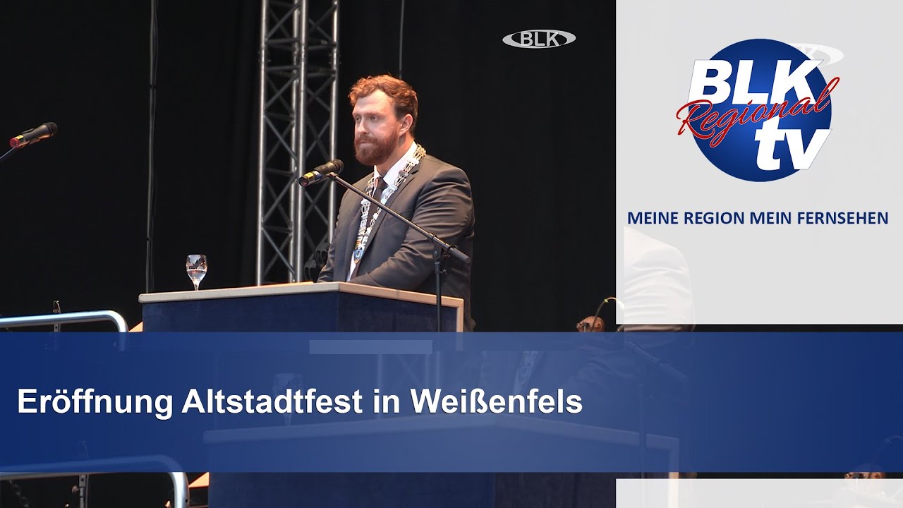 Eröffnung Altstadtfest in Weißenfels