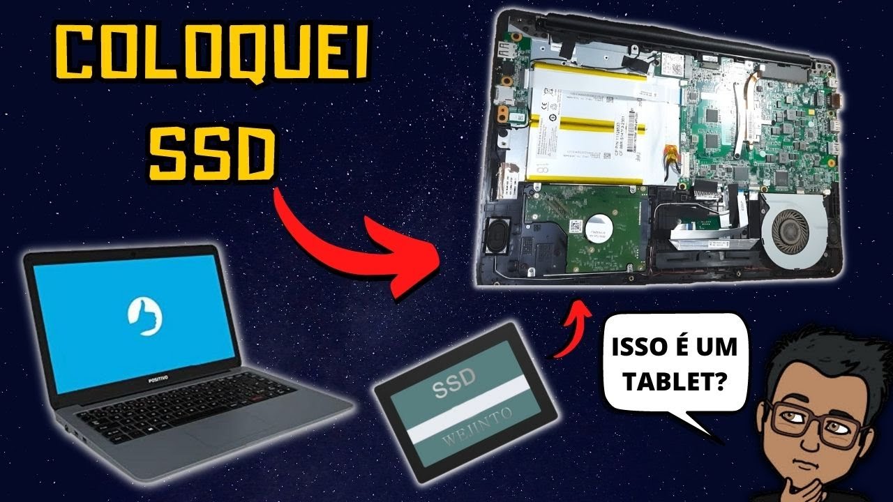 Instalando ssd em um notebook Positivo