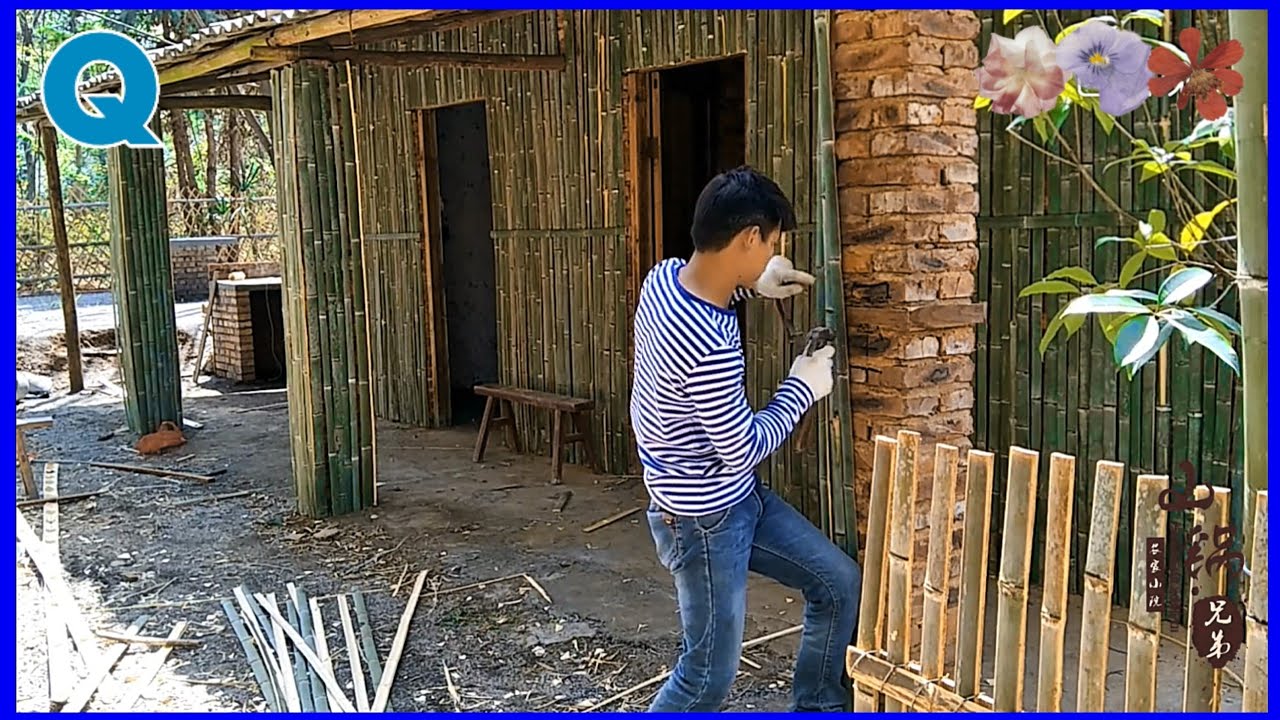 Renovate the old abandoned house covered with bamboo to become more beautiful and wonderful