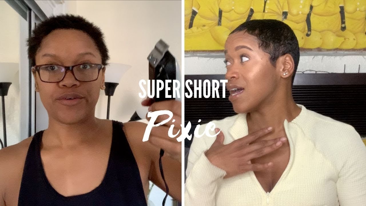 How I CUT My SUPER SHORT Pixie | Relax & Style