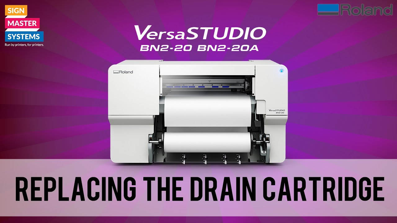 Roland BN2-20/BN2-20A replacing the drain cartridge