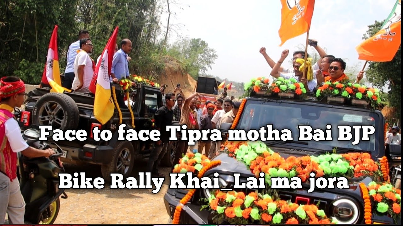 Dadak Sidak BJP Bai Tipra motha Bike rally Khwlai ma Jora Jani ja phan phunuk jak