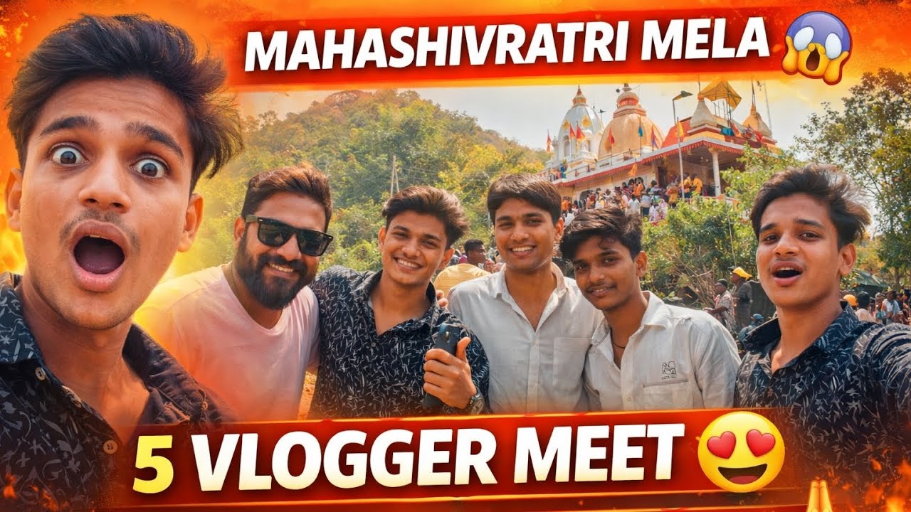 Mahashivratri Special Vlog🙏 | De.Baria Mahadev Mandir Darshan | 5 Vlogers Meet | Full Enjoy | Part-1