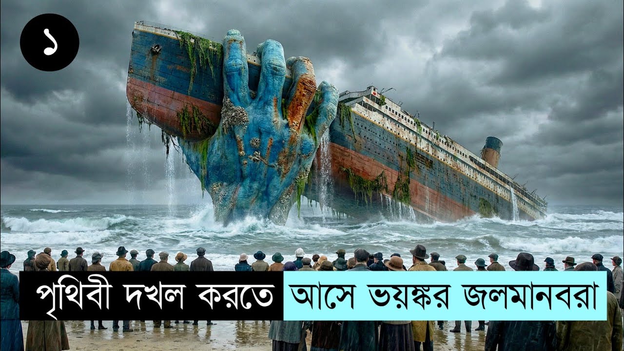 হটাতই সমুদ্র থেকে ভয়ঙ্কর জলমানবরা বেরিয়ে আসে। Movie Explained In Bangla 