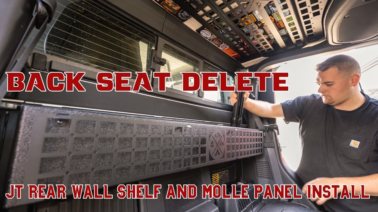 Back Seat Delete's JT Rear Wall Shelf!!! - Install Video