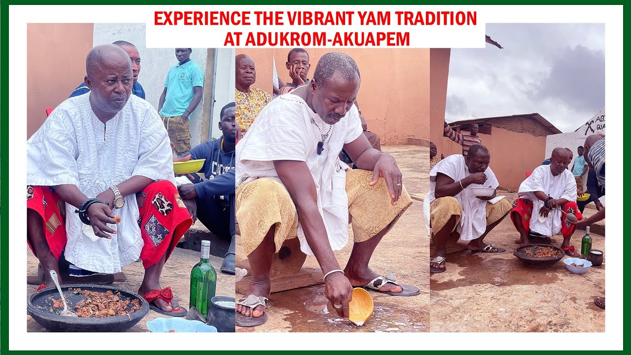 Experience The Vibrant Yam Tradition At Adukrom Akuapem. |Eastern Region 🇬🇭 |