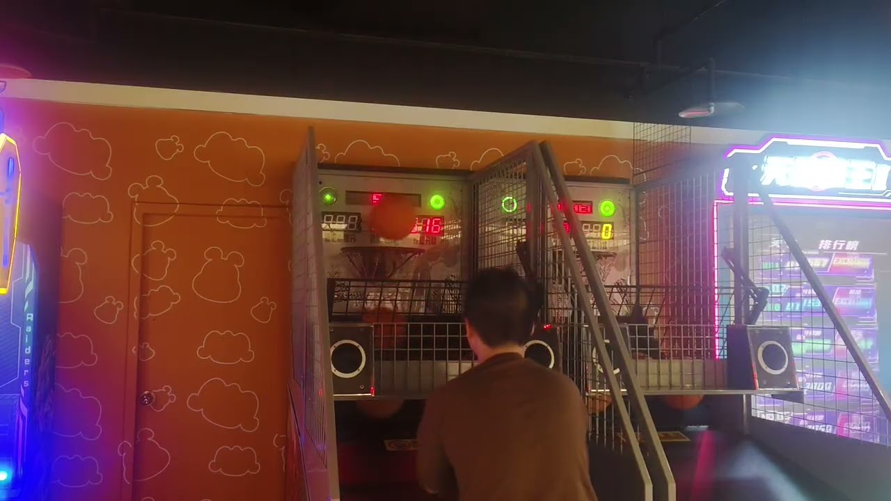 20260210@卡通尼樂園明曜店搖滾投籃機6顆🏀尾殺破千程度