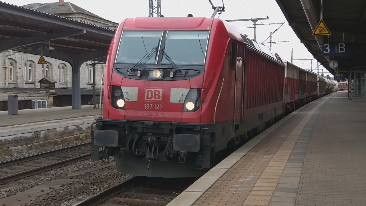 BR 187 DURSCHFAHRT IN WEISSENFELS