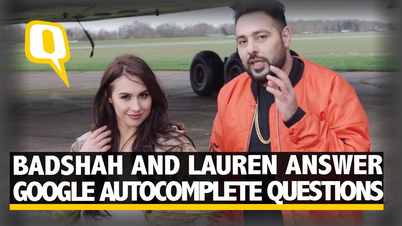The Quint: Badshah and Lauren Gottlieb Answer Google Autocomplete Questions