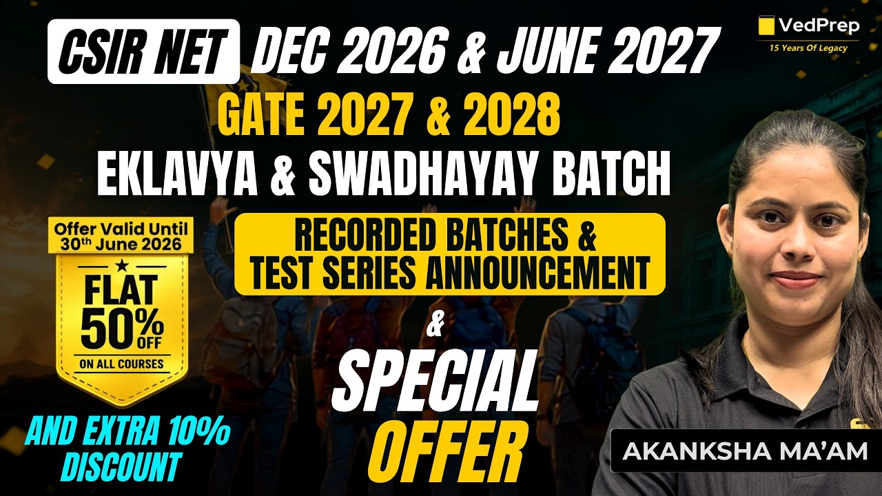Eklavya & Swadhayay Physics Recorded Batch Announcement + Special Offer | NET 2026&ndash;27 & GATE 2027&ndash;28