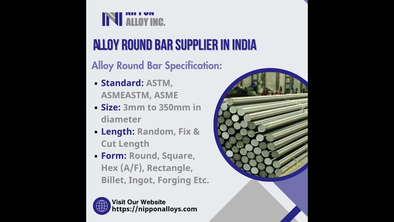 Round Bar | Alloy Round Bar | Inconel Round Bar | Monel Round Bar