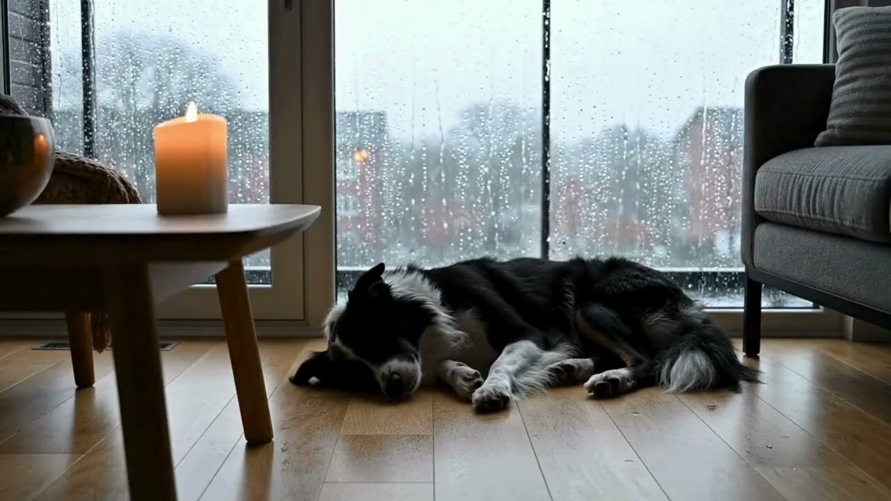 Chill Lofi + Rain Sounds 🌧️ | Cozy Study & Relax Music for You & Your Dog (2 Hours)
