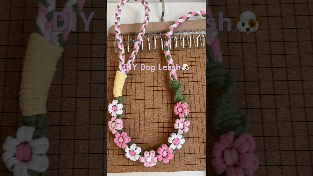 DIY handmade dog leash🌸 #handmadedogleash #diy #dogleash #dog