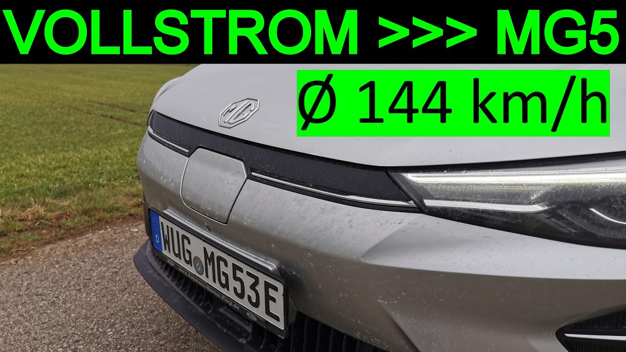 MG 5 Electric - Kombi wird zum Sportler, wir fahren richtig schnell auf der deutschen Autobahn.