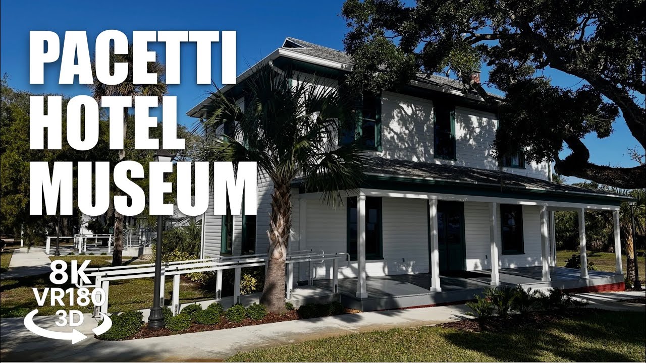 Pacetti Hotel Museum Tour VR180 8K 3D Historic Florida Hotel, Halifax River, Interior VR视频 3D動画 VR旅行