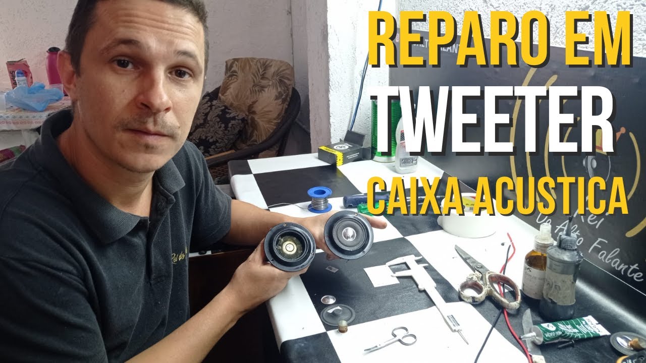 REPARO EM TWEETER SUPER FÁCIL FAÇA VOCÊ MESMO !!
