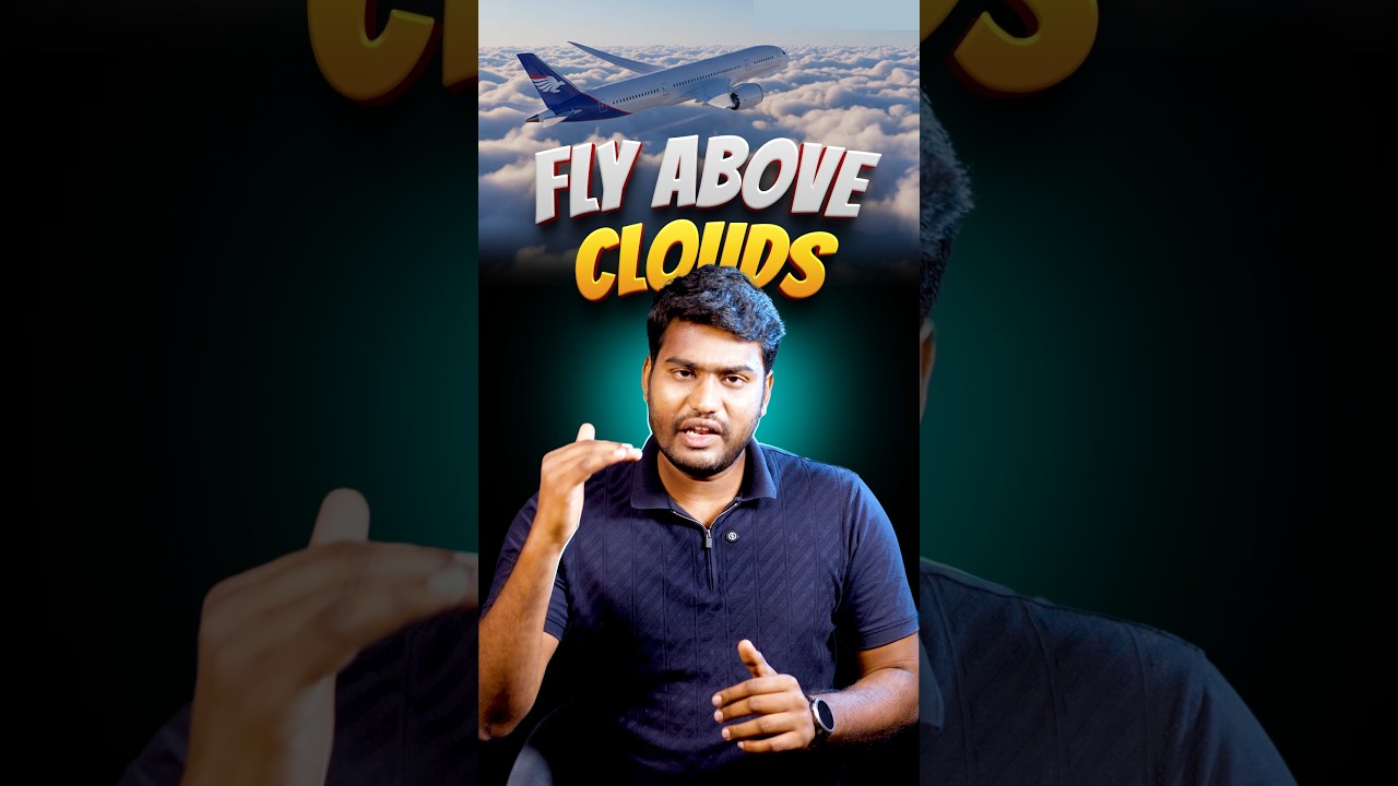 ☁️ Ever Wondered Why Planes Fly Above the Clouds?