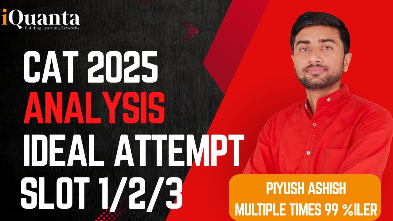 CAT 2025 Analysis, ideal Attempt, iQuanta Patna