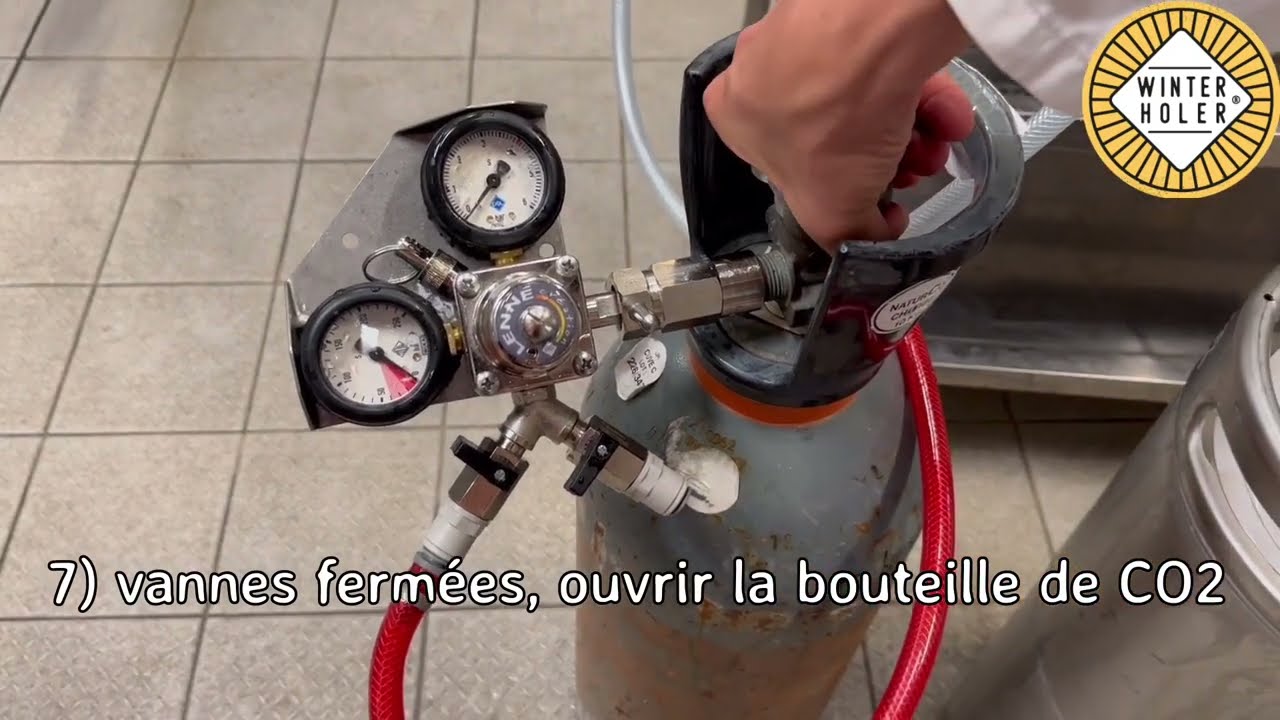 Installation tireuse à bière au CO2