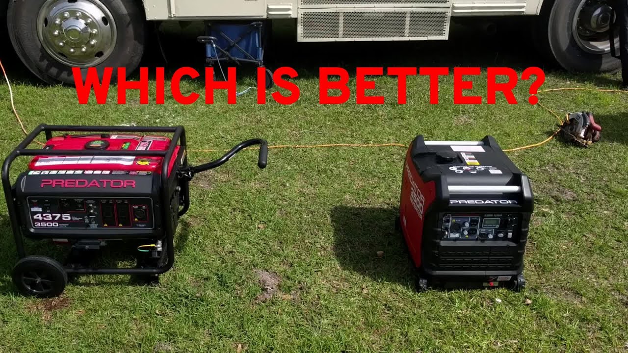 Skoolie builder comparing the Harbor Freight Predator 3500 and 4375 Generators. Can you weld?