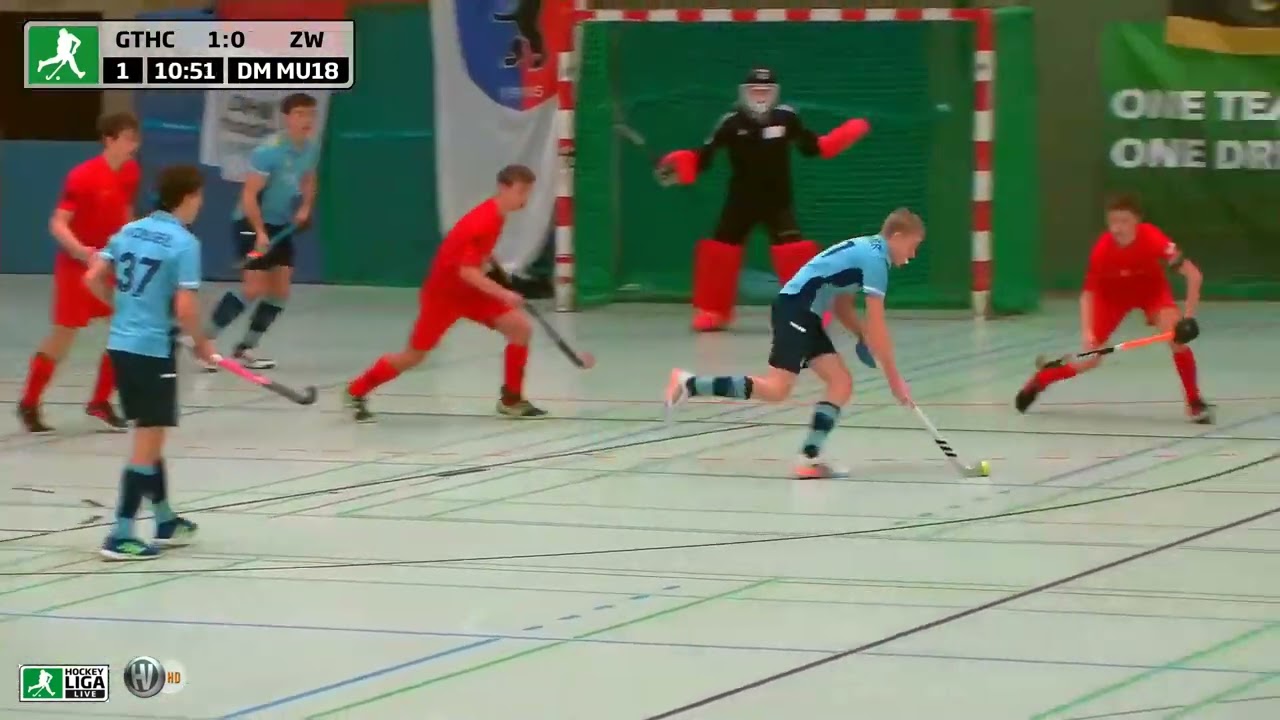 Deutsche Hallenhockey-Meisterschaft Männliche U18 Gladbacher HTC vs. Zehlendorfer Wespen 04.03.2023