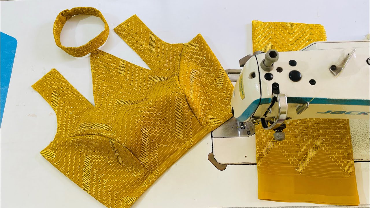 Collar Blouse Design cutting and Stitching | Designer Collar Blouse Cutting
