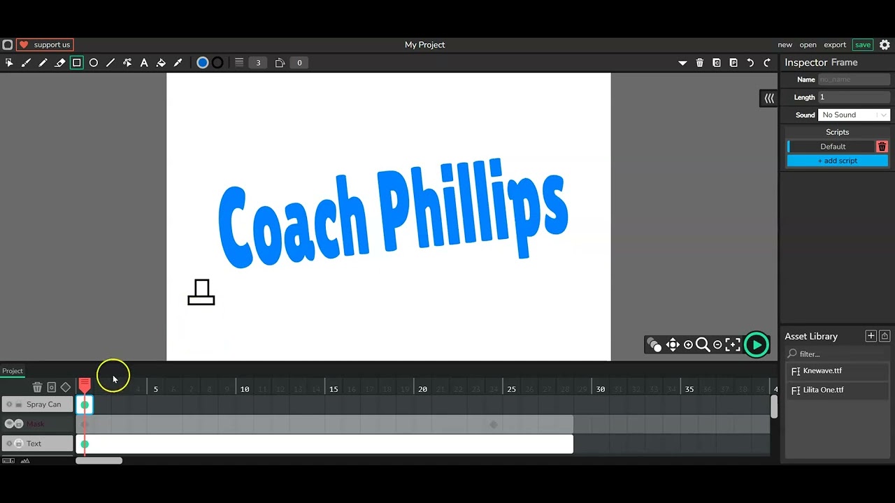 Graffiti Tag Animation - Spray Can