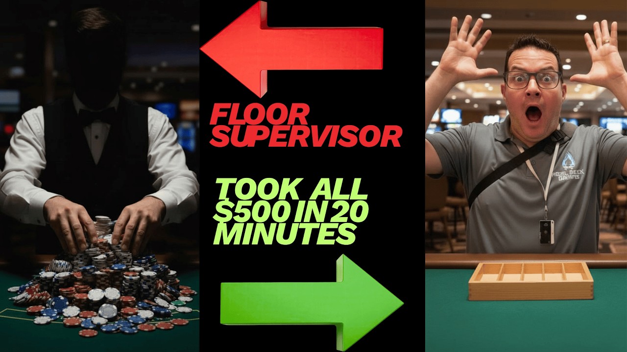 Pit Boss Cleaned Out My $500 In 20 Minutes - Ultimate Texas Hold'em