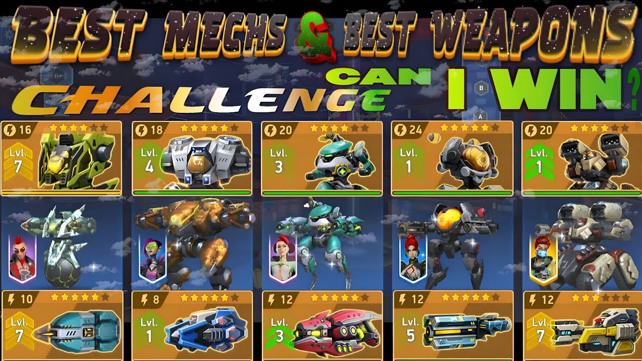 Best Mechs + Best Weapons 🔥 Can I Win Every Match? | Mech Arena Challenge