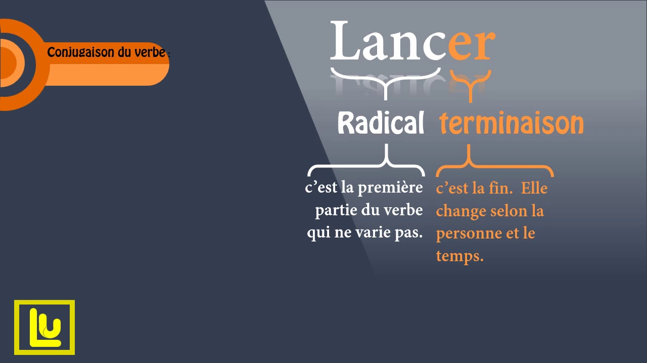 conjugaison du  verbe lancer au pr&eacute;sent  de l'indicatif
