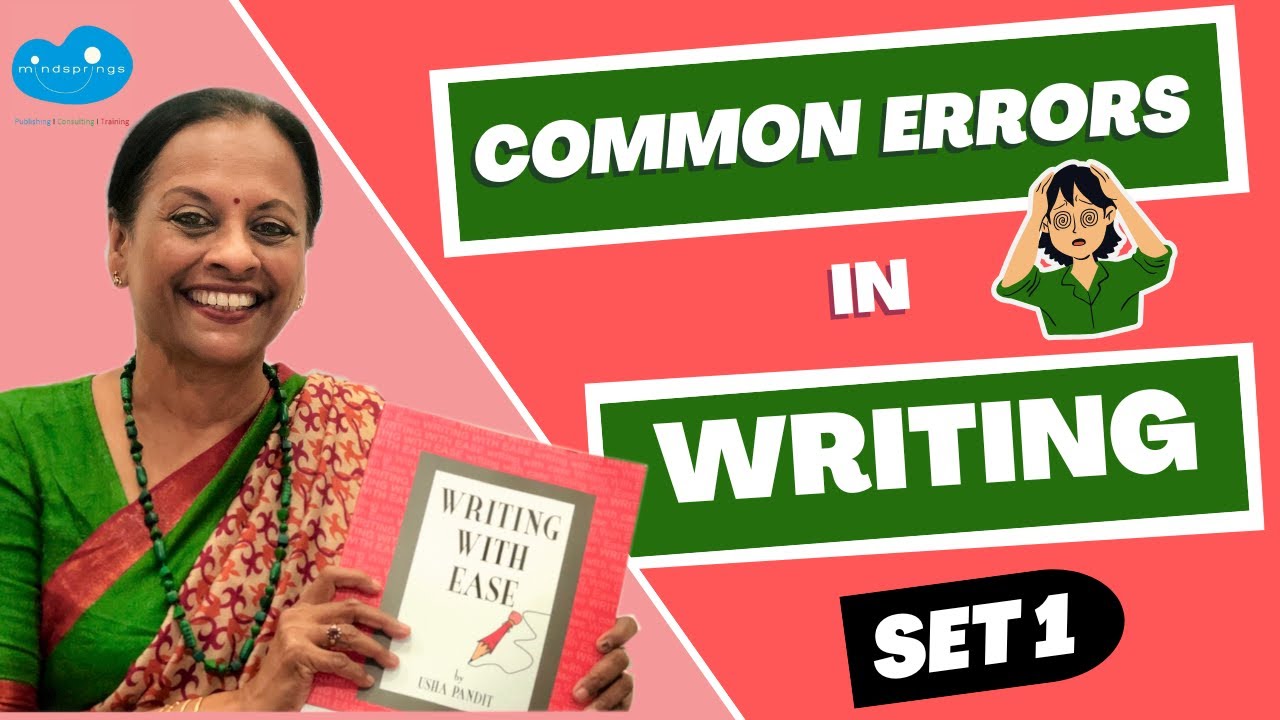 Common Errors in Writing | Improve writing skills | Catching colloquialism / Writing with Ease