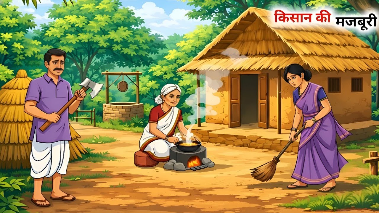 किसान की मजबूरी || kisan ki majboori || moral story hindi || kahani