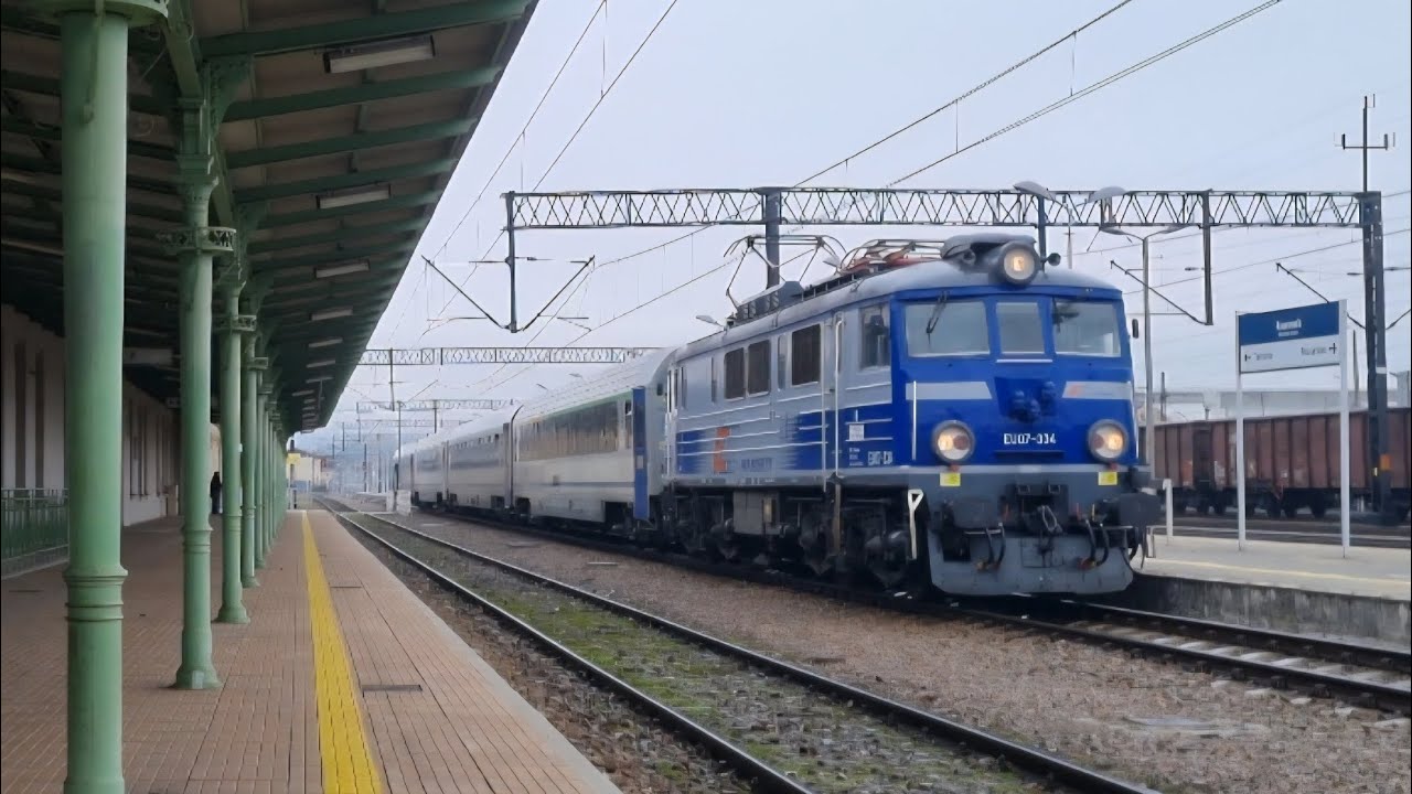 EU07-334 z IC Malinowski do Krynicy Zdrój