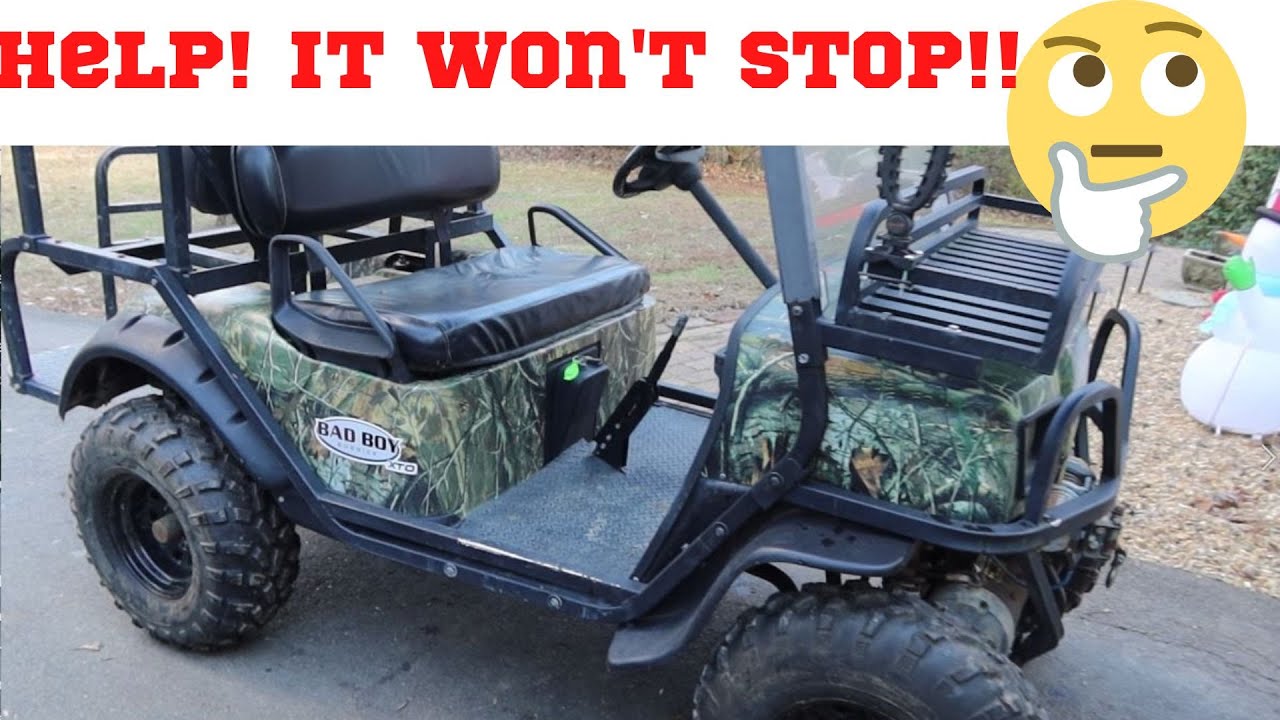 Bad Boy Buggy XTO brakes and some fabrication EZ-GO golf cart