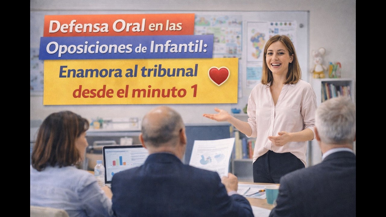 Defensa Oral en las Oposiciones de Infantil: Enamora al tribunal desde el minuto 1