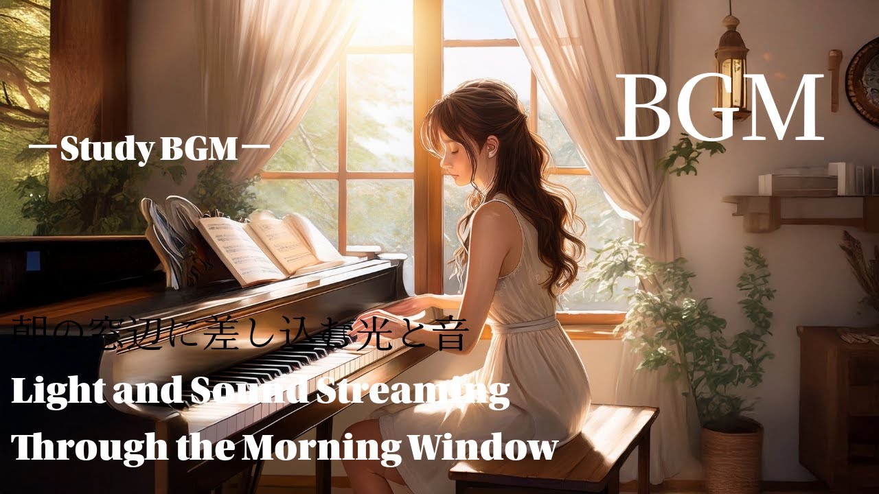 【Study BGM】Light Through the Morning Window｜Gentle Piano Music for a Peaceful Start