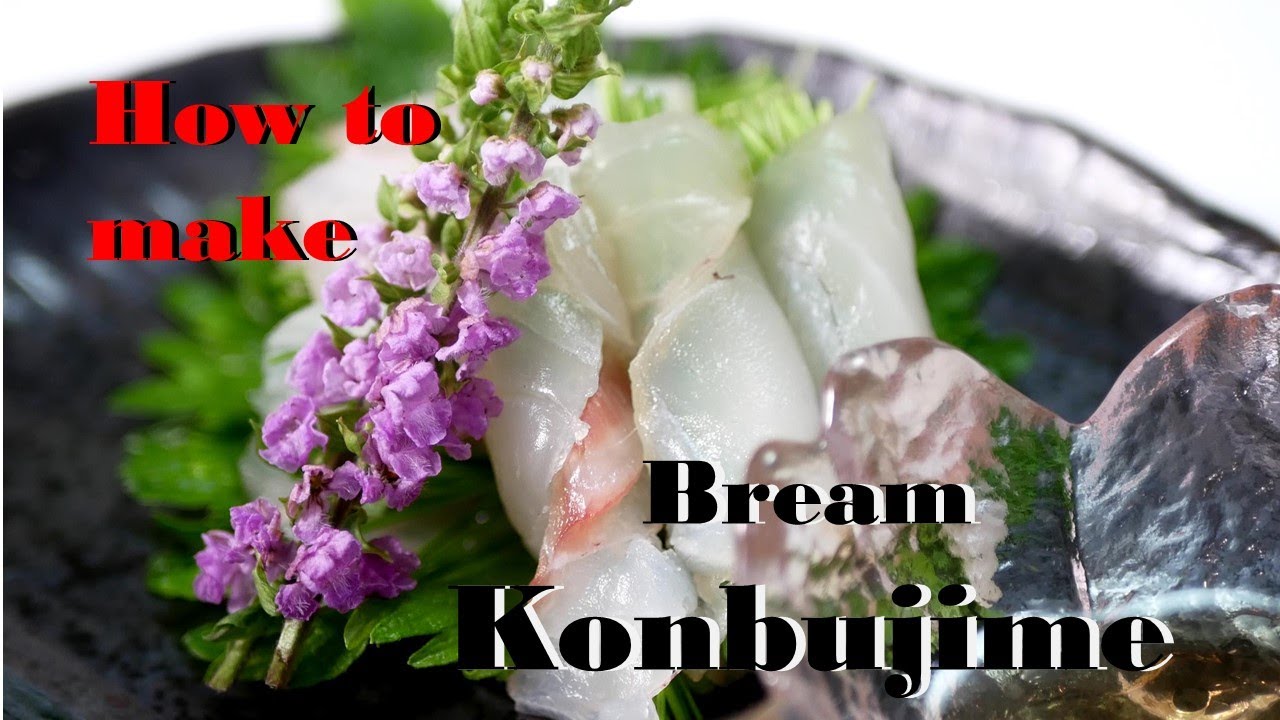 Sea Bream Konbujime (Kelp-brined Sea Bream)