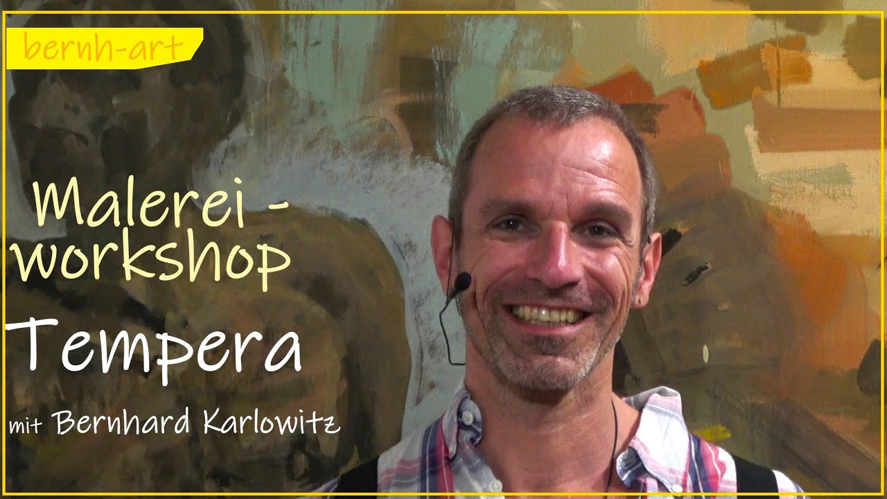 Worauf kannst Du malen? Wie grundieren? Malgrund? Temperamalerei Workshop mit Temperamaler Bernhard