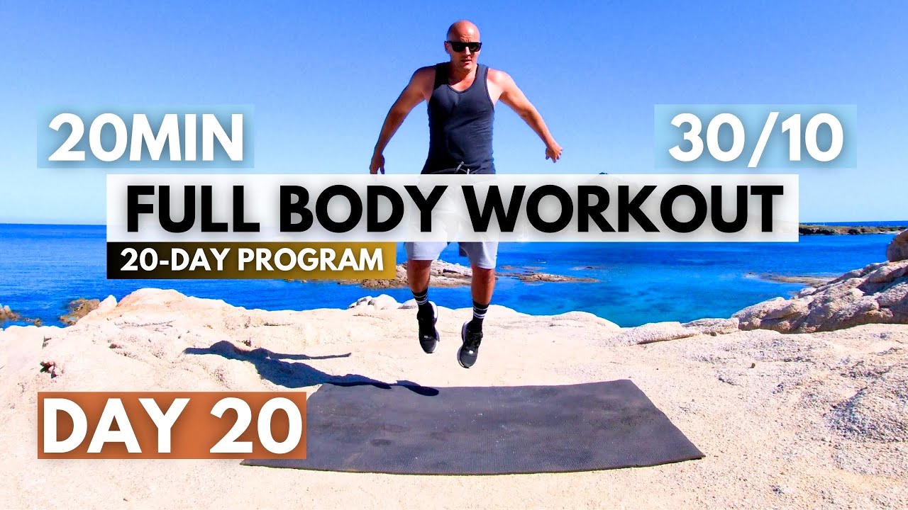 HIIT Full Body Workout 20 Min / TABATA 30/10 / 20-Day Program DAY 20
