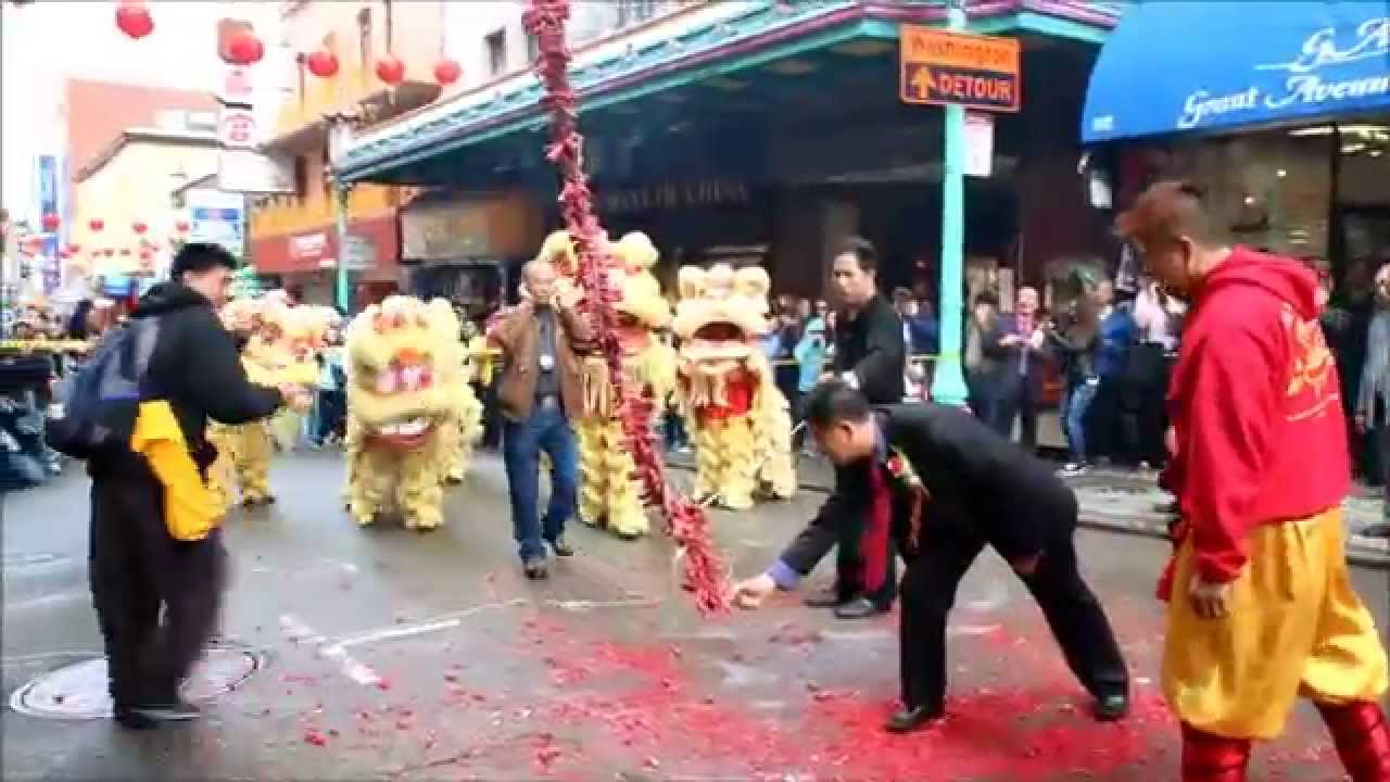 Yau Kung Moon Lion Dance Firecracker Finale