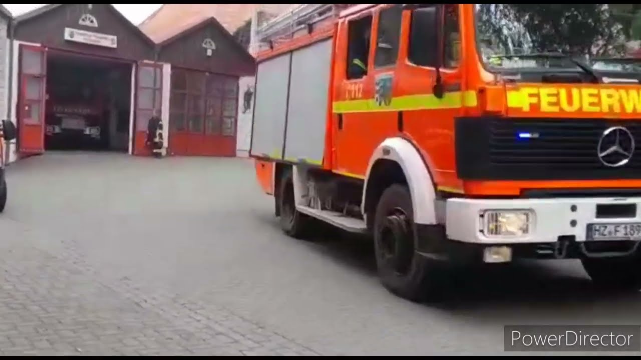 Feuerwehr Schlanstedt  ausrücken zum B2 Gebäudebrand in Aderstedt