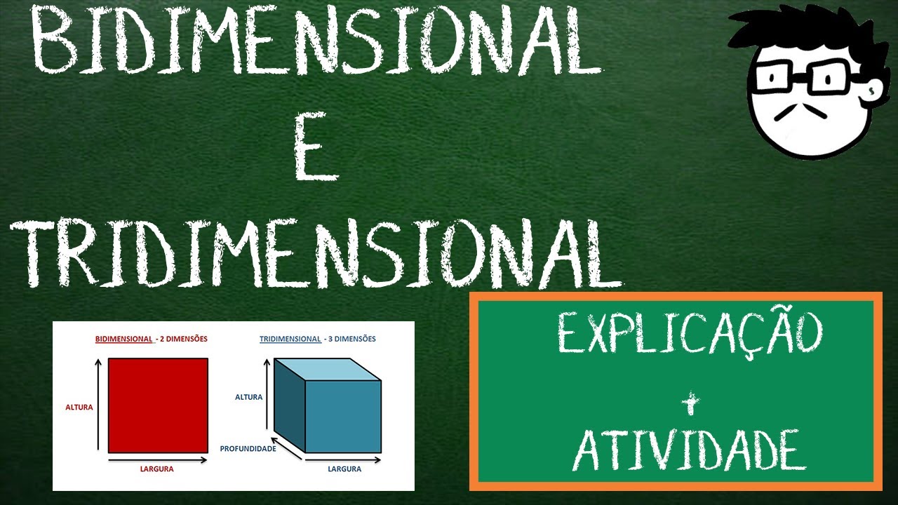 Aula de Arte - Bidimensional e Tridimensional -  Explica&ccedil;&atilde;o com Atividade!