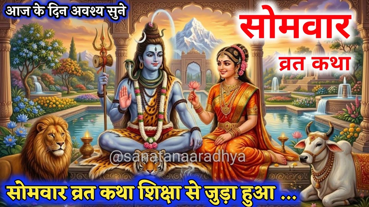 महादेव की ये कथा ने बदल दी लाखों संतानो की किस्मत – औलाद सुखी प्राप्त कथा ! | Somvar Vrat Ki Kath