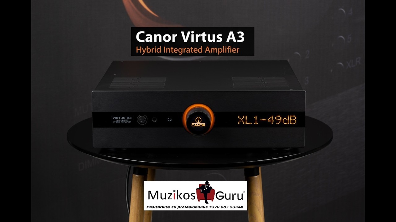 Canor Virtus A3 is an All-In-One Dual Mono Hybrid Class A/AB Amplifier
