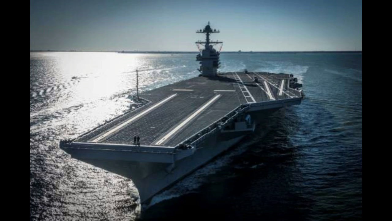 Sea trials begin for Navy's newest class of aircraft carrier